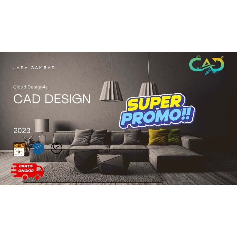 *HARGA TERMURAH* jasa Autocad (hanya denah)