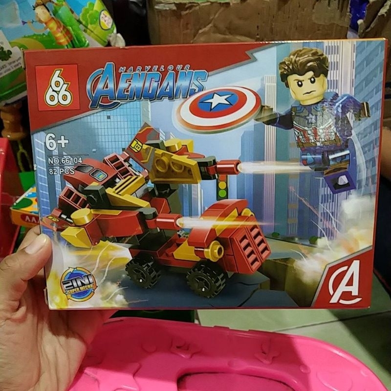 Mainan susun lego Avengers