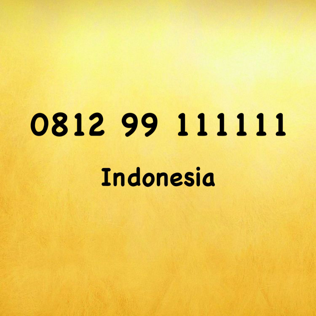 Nomor Cantik Simpati Hexa A - 1111 - 9911 - 911 - 0812 99 111111
