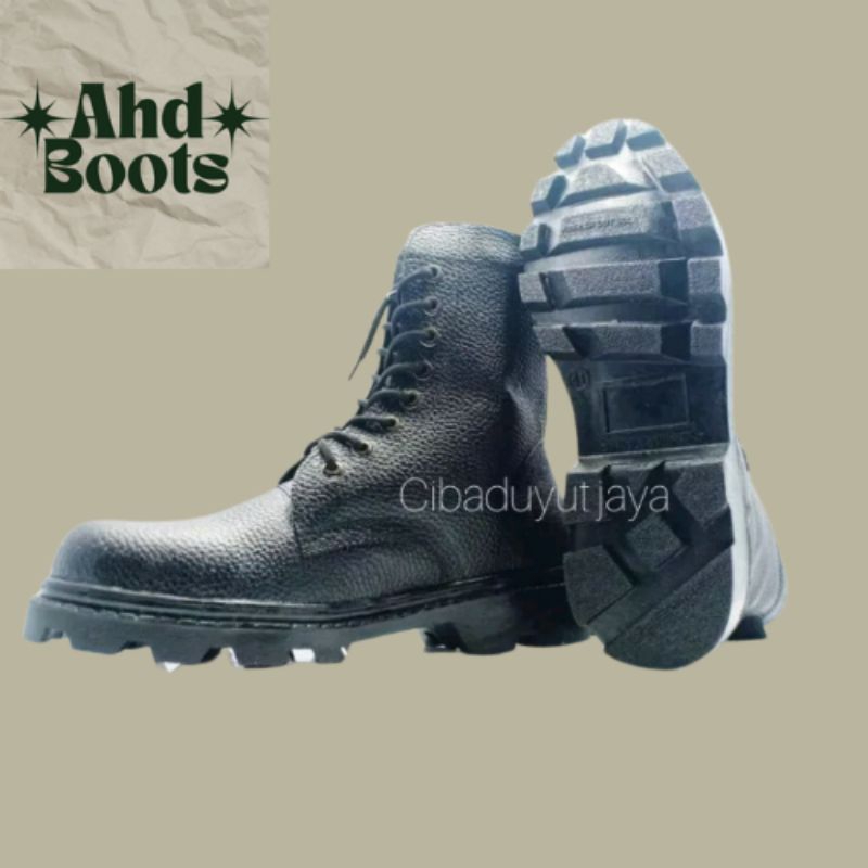sepatu PDL kopasus sol radial kulit jeruk sepatu ahd boots sepatu tni porli sepatu pdl termurah sepa