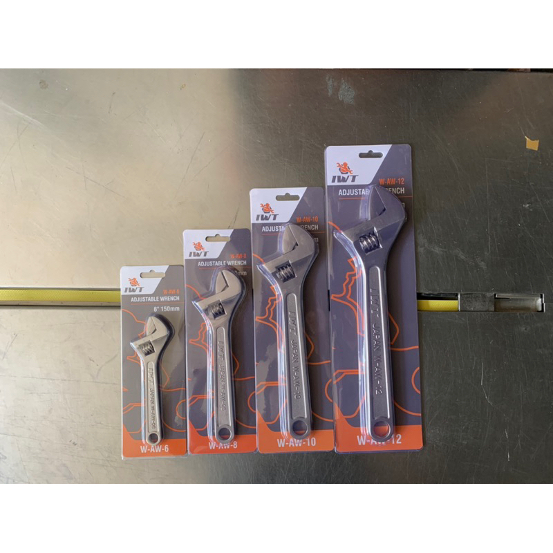 Kunci inggris IWT 6 8 10 12 inch SATIN Chrome Vanadium JAPAN SATUAN