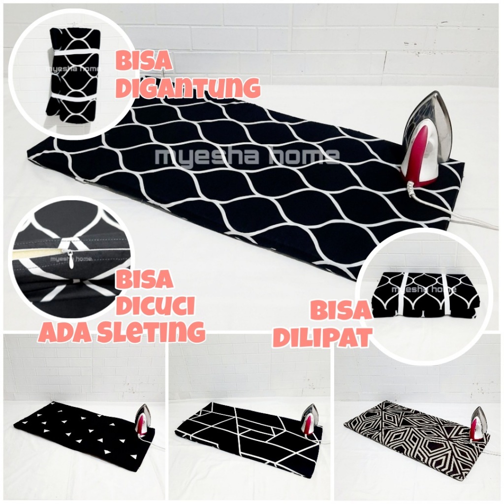Cover Alas Setrika Busa / Sarung Meja Alas Setrika (TIDAK TERMASUK BUSA)