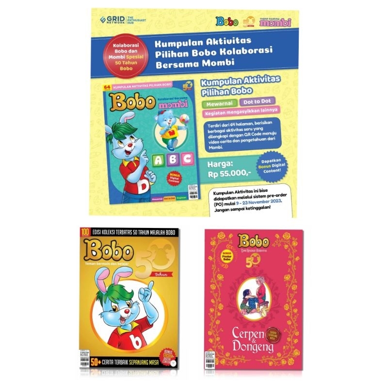 BOBO 50 tahun Cerpen dan Dongeng