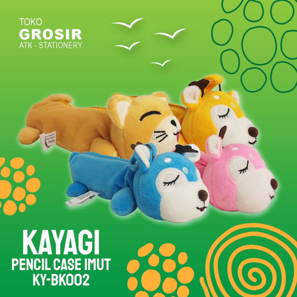 

KAYAGI PENCIL CASE IMUT KY-BK002 / TEPAK IMUT BAHAN KAIN LEMBUT