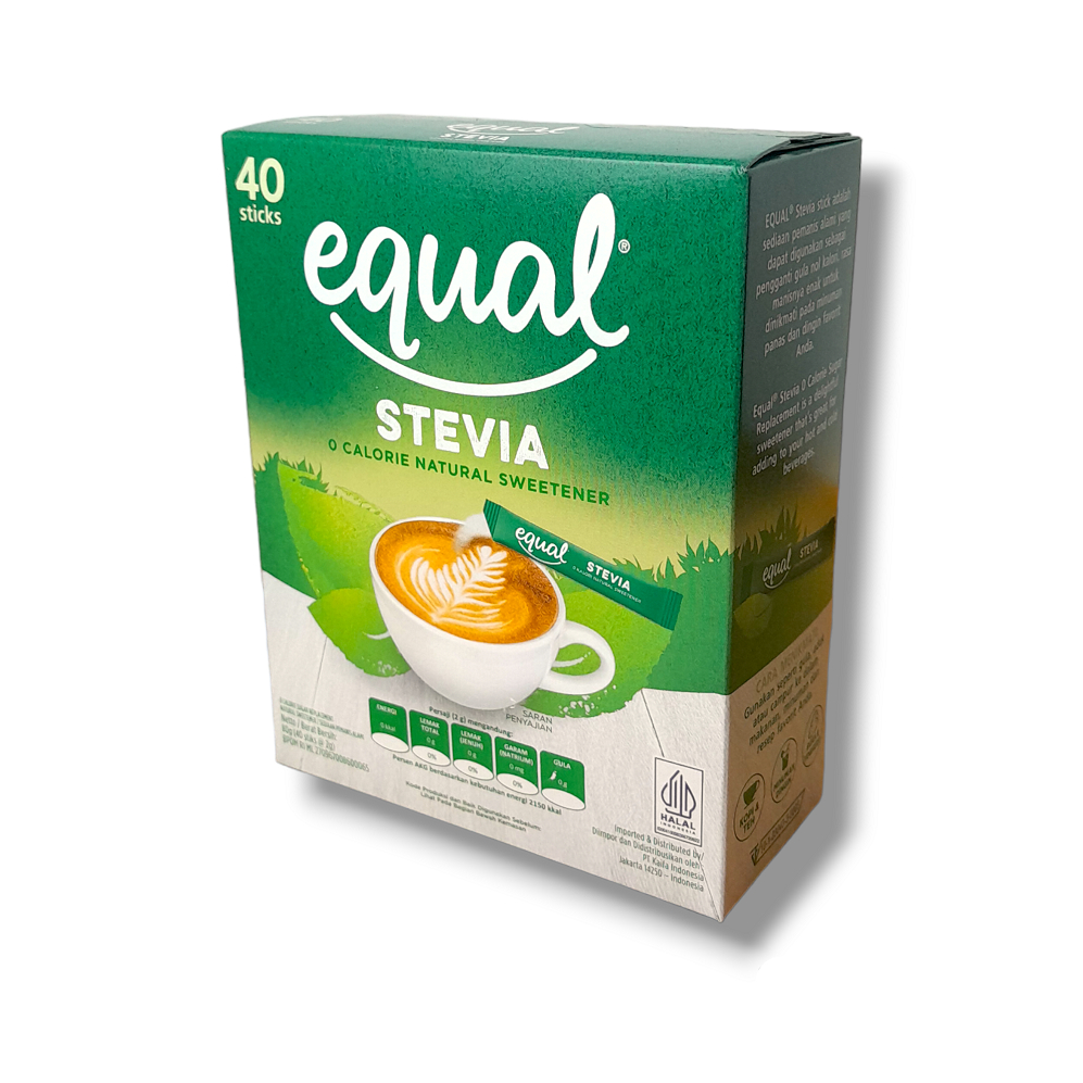 

Pemanis Diet Equal Stevia 40'S Sweetener Bebas Kalori Pemanis Alami