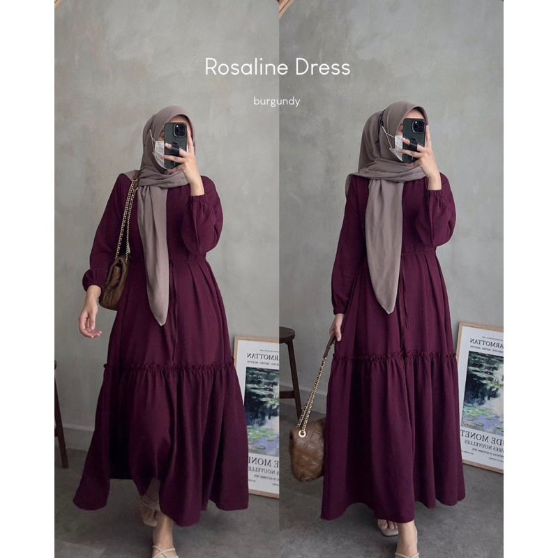 ROSALIE DRESS CRINKLE/DRESS SIMPEL/DRESS KONDANGAN