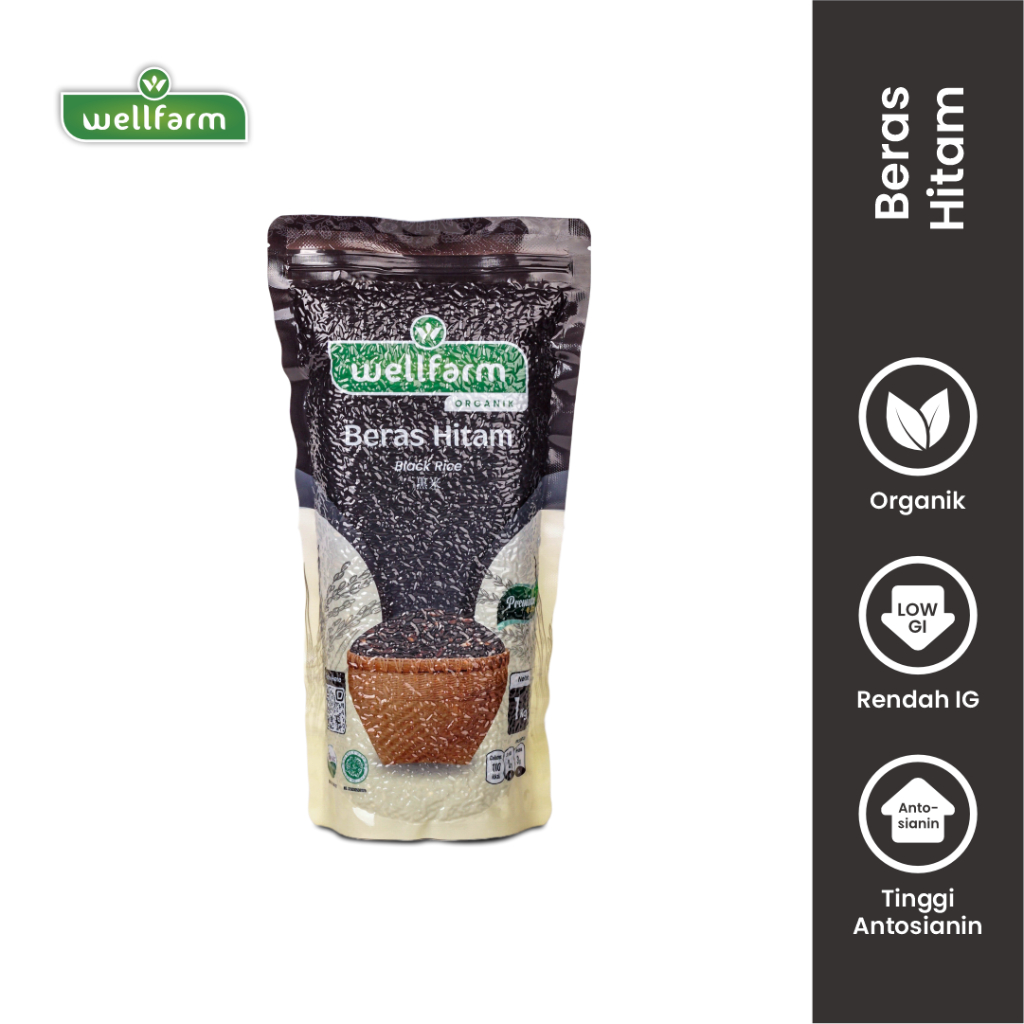 

WELLFARM Beras Organik Hitam kemasan 1 Kg