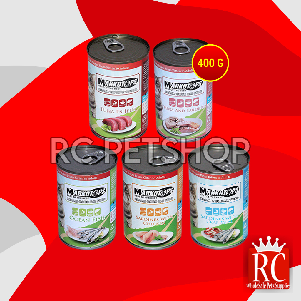 Makanan Kucing Basah Cat Food  Kaleng Wet Food Markotop 400 Gram