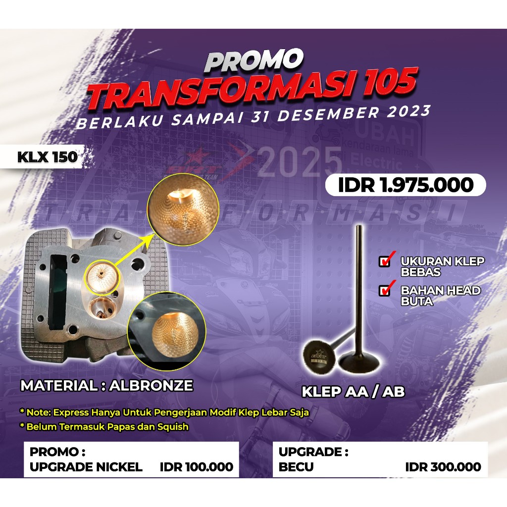 PAKET HEAD KLX 150 | BRT