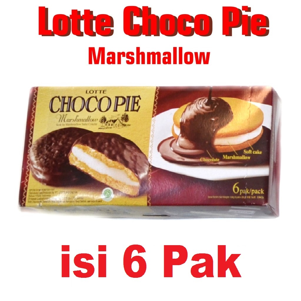 

Chocopie Marshmallow 156 gr isi 6 Pak - Choco Pie - Coco Pie