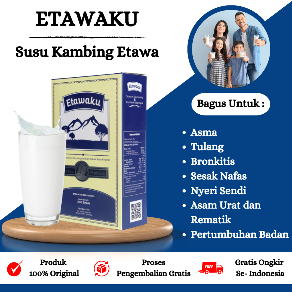 

Etawaku Platinum Susu Kambing Etawa Asli Original - Susu Kambing Etawa | Etawaku