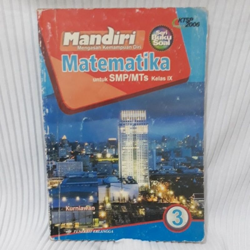MANDIRI MATEMATIKA KELAS 9 (3) SMP/MTS KTSP 2006 ERLANGGA