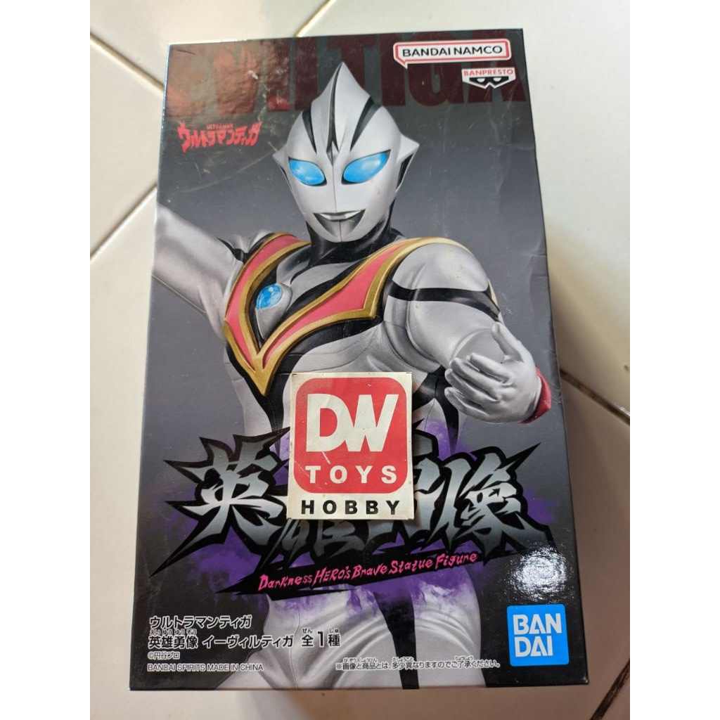 BANDAI BANPRESTO 19216 ULTRAMAN TIGA HERO S BRAVE EVIL TIGA - ACTION FIGURE ORIGINAL