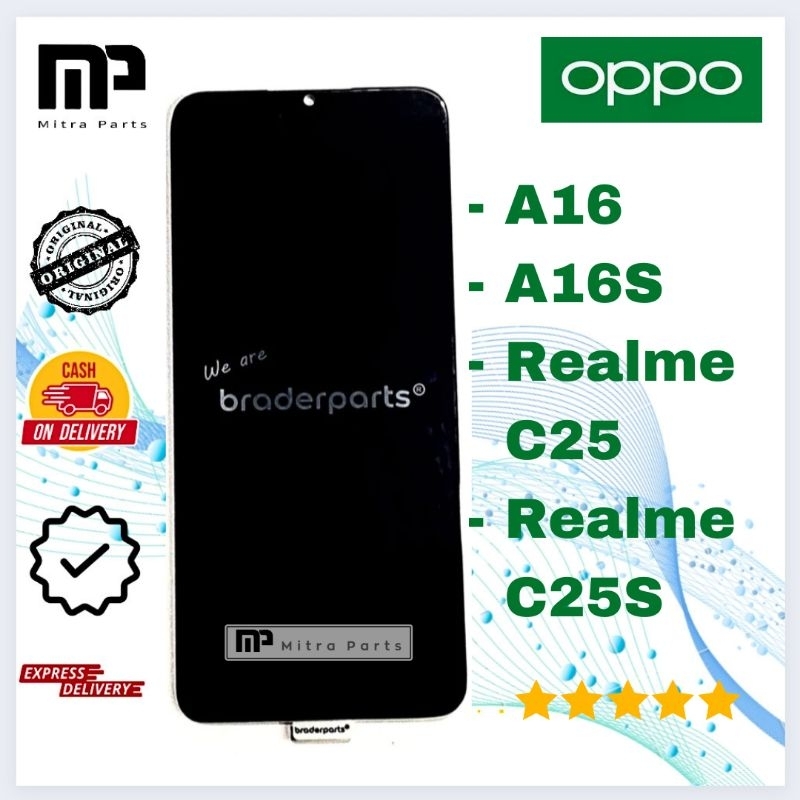 LCD TOUCHSCREEN OPPO A16 / A16S / REALME C25 / C25S / NARZO 50A OEM ORIGINAL BRADERPARTS