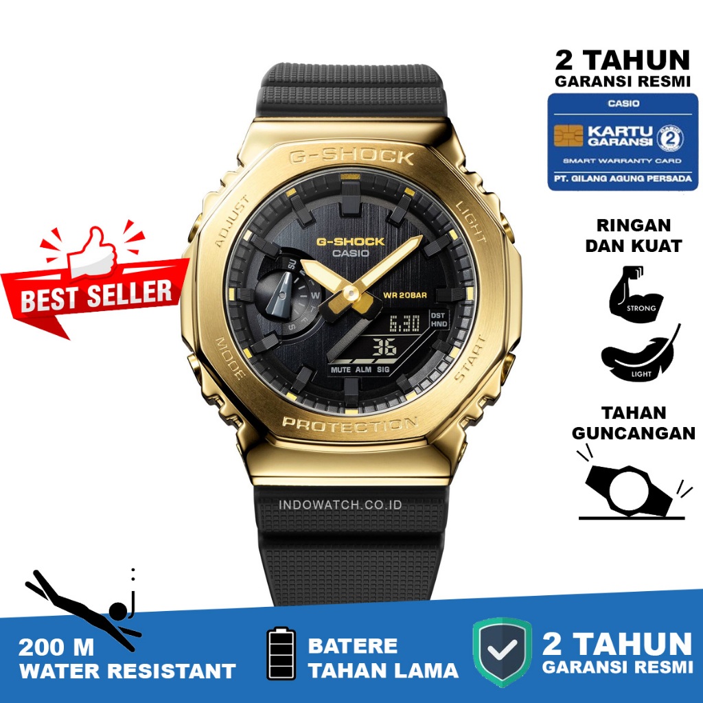 Casio G-Shock GM-2100G-1A9 g shock gm 2100 original garansi resmi