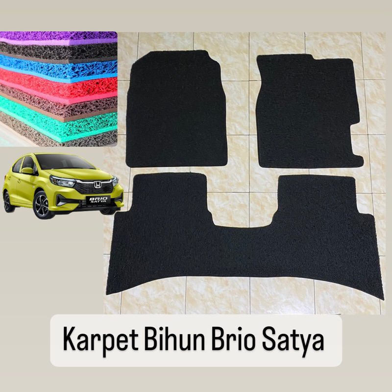 Karpet Mie Bihun Injakan Brio Satya New Old Type S/E/RS Karpet miehun bihun honda brio satya karpet 