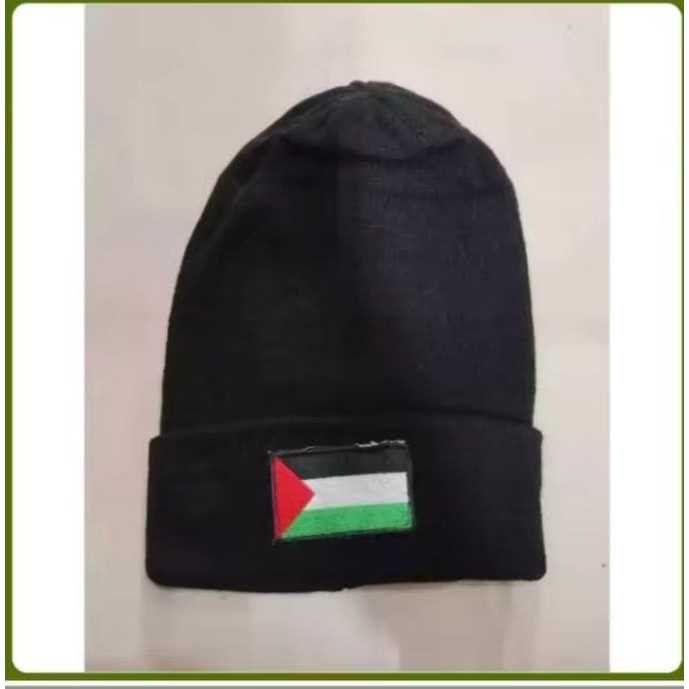 Topi Rajut Beani Hat Palestina - Kupluk Palestina Rajut