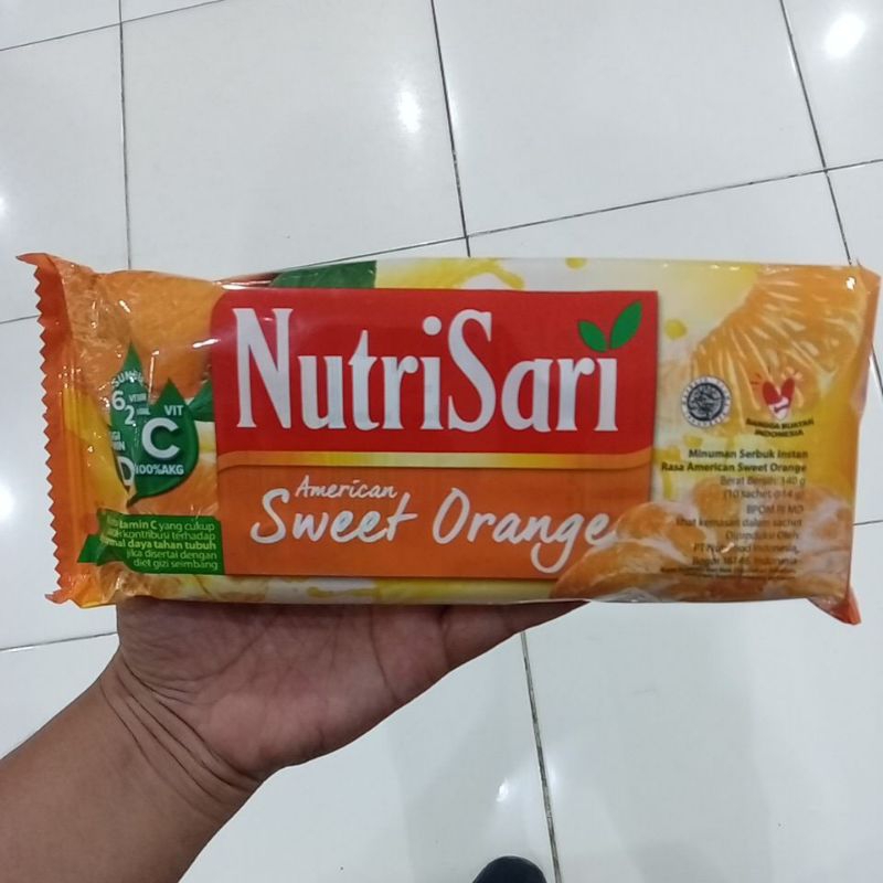 

Mahbubah - NutriSari 14 g @ 10 pcs American Sweet Orange Pack