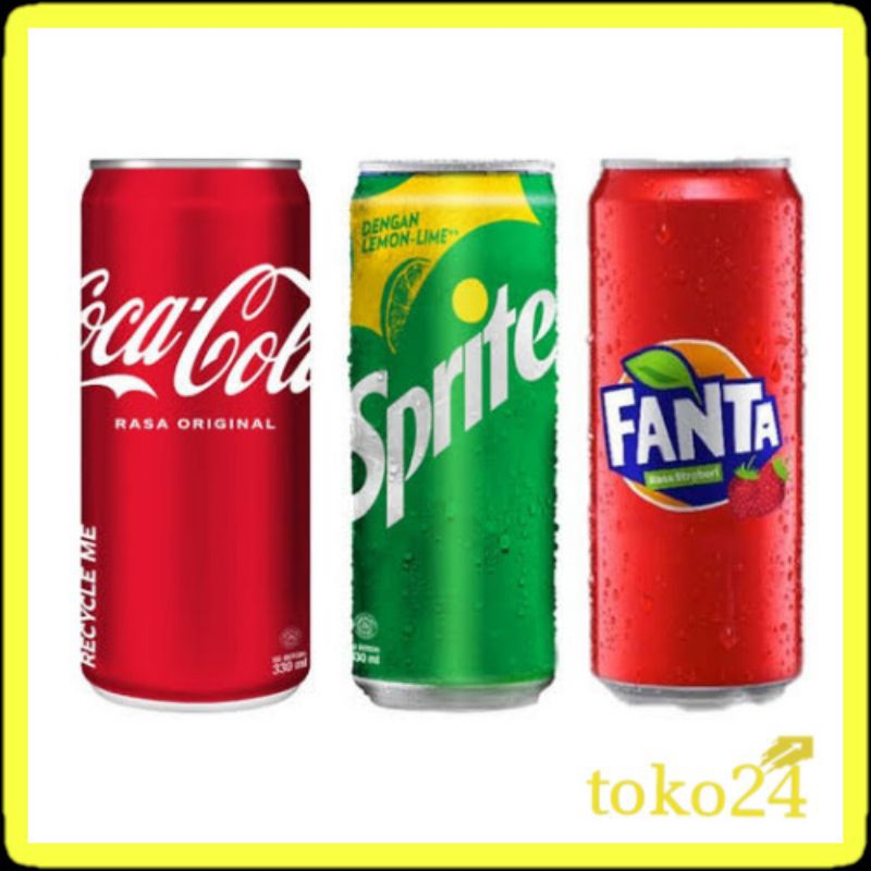 

Coca-Cola, Fanta, Sprite 250 ml Kaleng