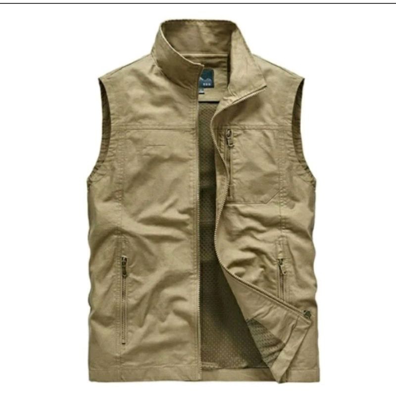 rompi pria/rompi motor/rompi lapangan/rompi outdoor/