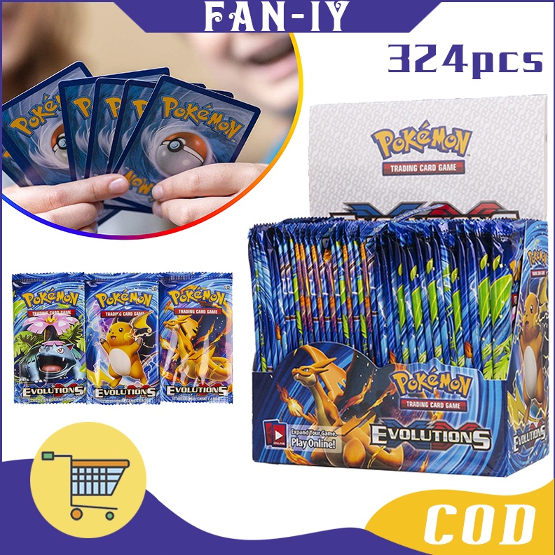 12.12 Brands Festival 324Pcs Kartu Pokemon Inggris Ori / Kartu Pokemon Satu Kotak / Kartu Koleksi Po