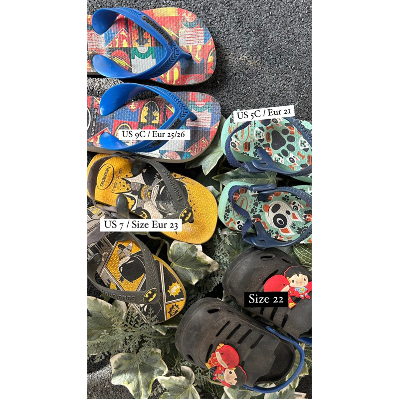 Paket Sendal Anak Cowok Havaianas & Justice League