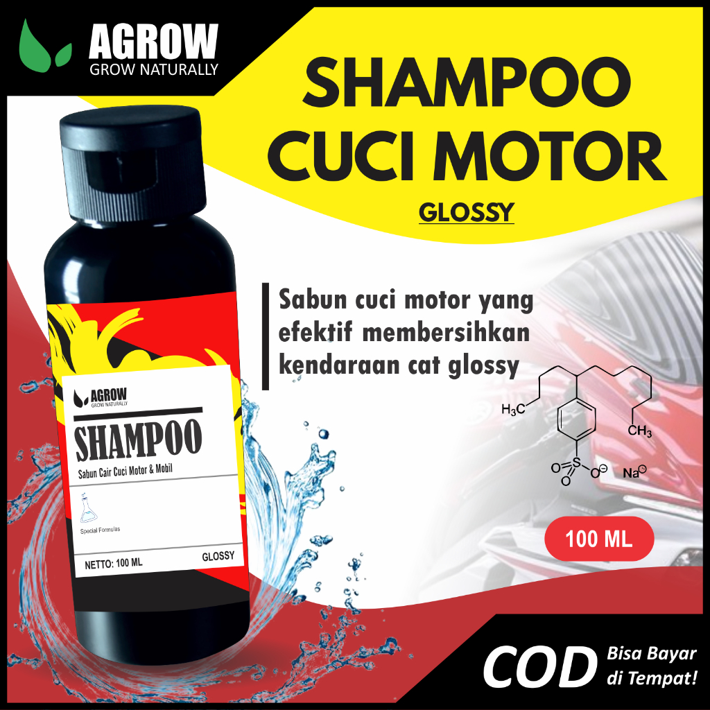 Shampo Motor Glossy - Glossy Shampoo - Shampo sampo motor - Sabun cuci motor Glossy - Sabun motor - 