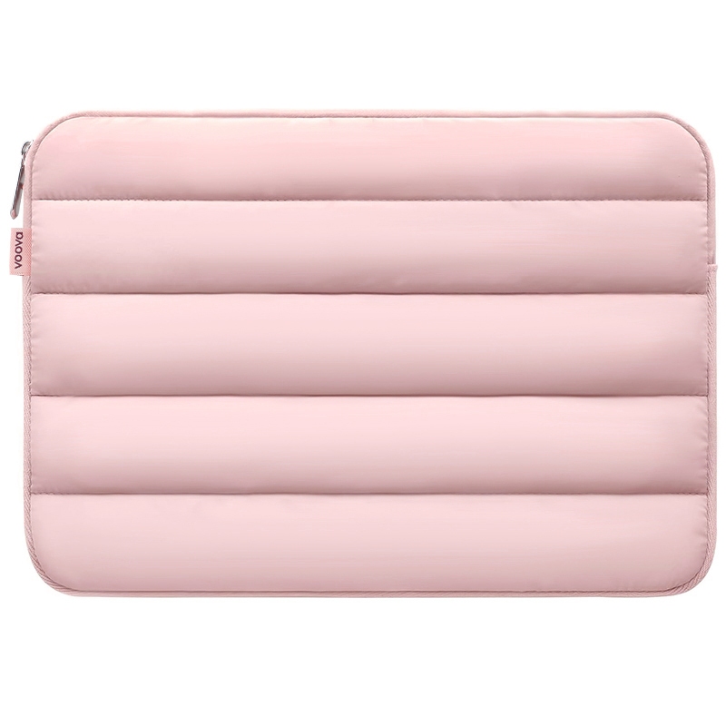 VOOVA Tas Laptop Sleeve Case/Laptop Bag/Briefcase/Tablet Bag/Liner Bag/Tas Liner Komputer/Tas Komputer Anti-jatuh-Hibiscus Pink