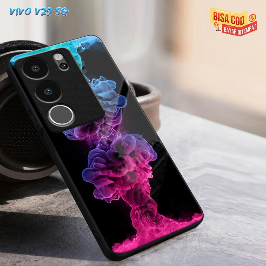 (CC264)CASING GLASS VIVO V29 5G CASING GLOSSY V29 5G CASE KACA VIVO V29 5G SOFTCASE VIVO V29 5G