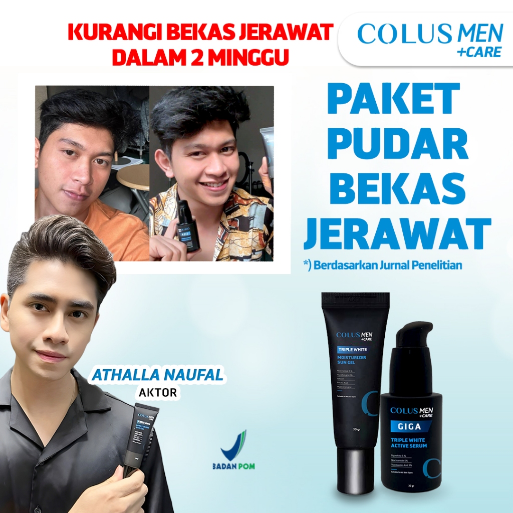 [PO 14 HARI] Paket Skincare Pria​【Pudarin Bekas Jerawat】Colus Men | Skincare Cowok | Pelembab Wajah Pria | Serum Pria | Sunscreen Pria | Sabun Cuci Muka Pria | Pemutih Wajah Pria | Serum Wajah Pria | Sunscreen Cowok |  Sabun Muka Pria | Serum Cowok