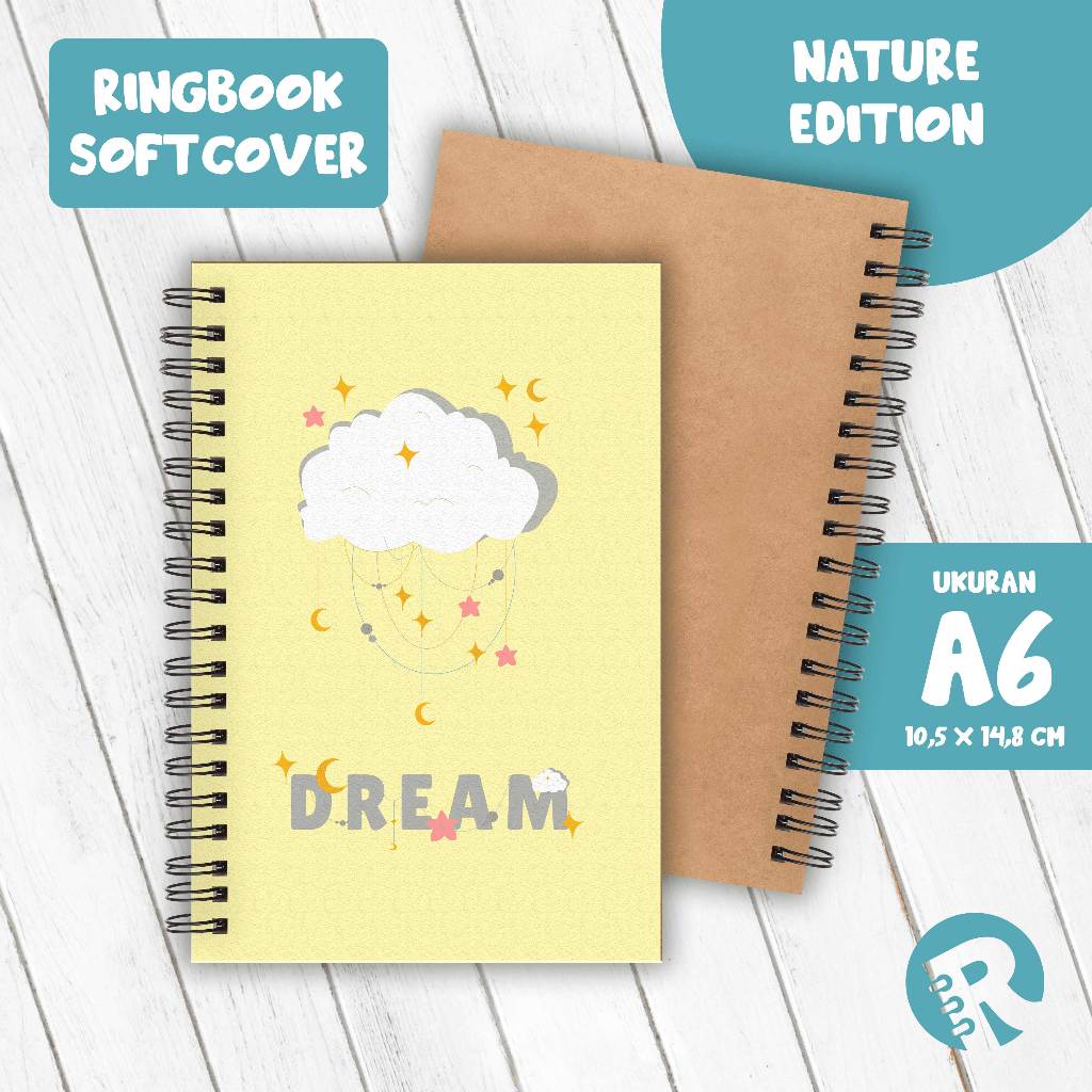 

Ringbook Softcover A6 Buku Catatan Garis/Polos Tema Nature Part 1
