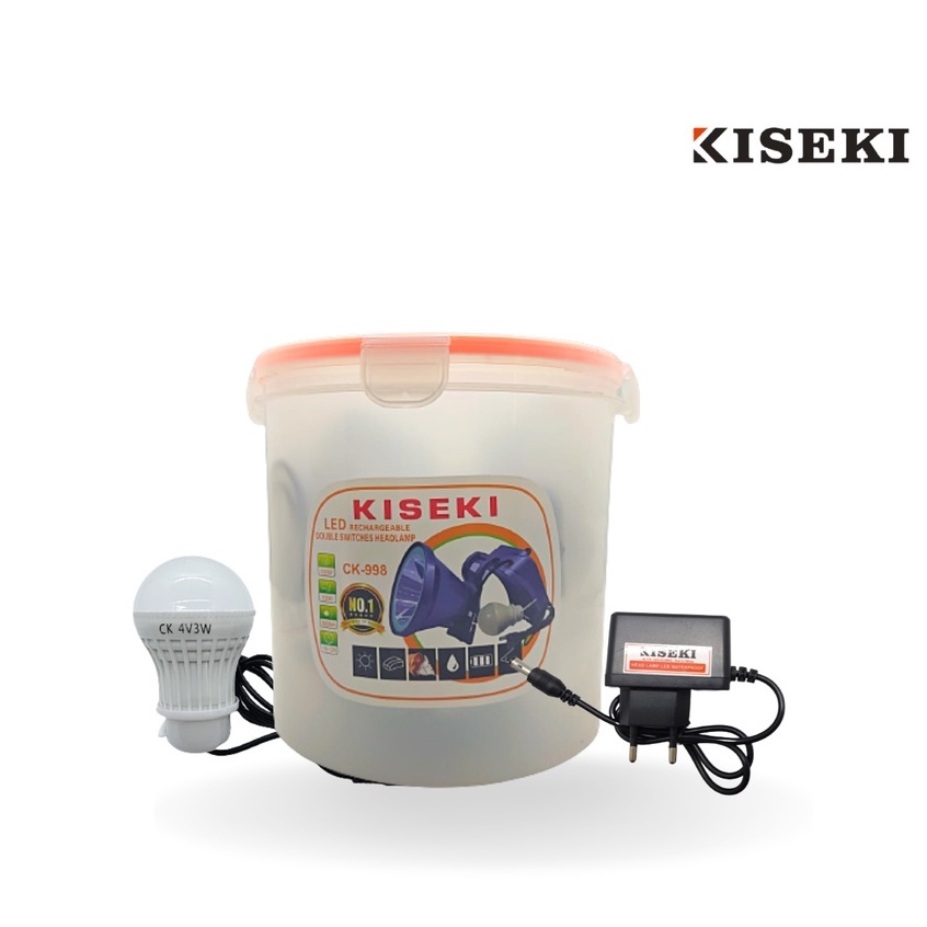 CK - 998 Senter Kepala 200 Watt Kiseki CK 998 cahaya putih 3 mode