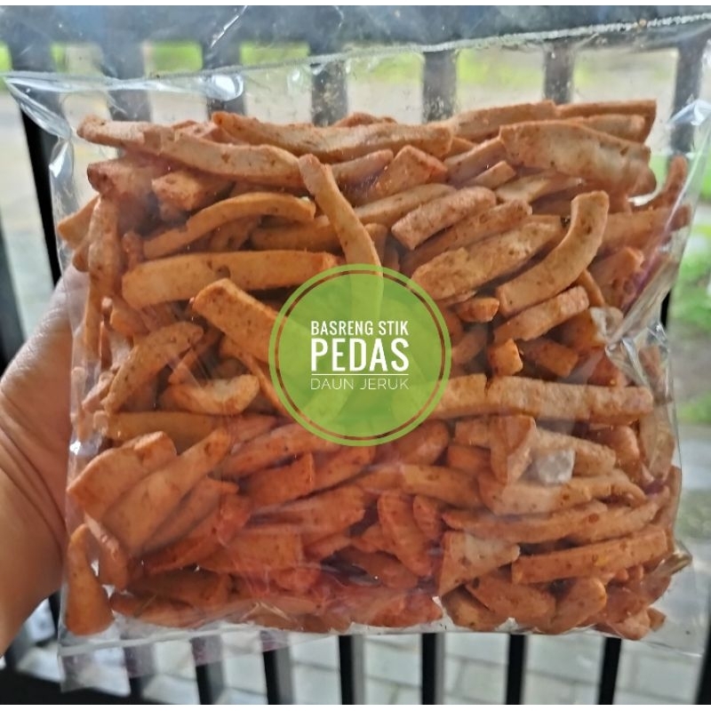 

Basreng pedas daun jeruk kemasan 250g, 500g