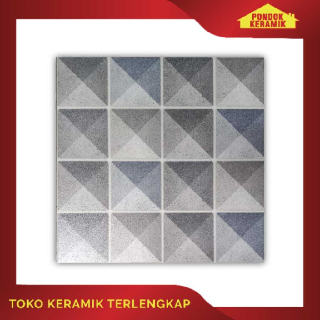 Keramik Lantai Avignon 50x50 Luxor Grey / Keramik Teras
