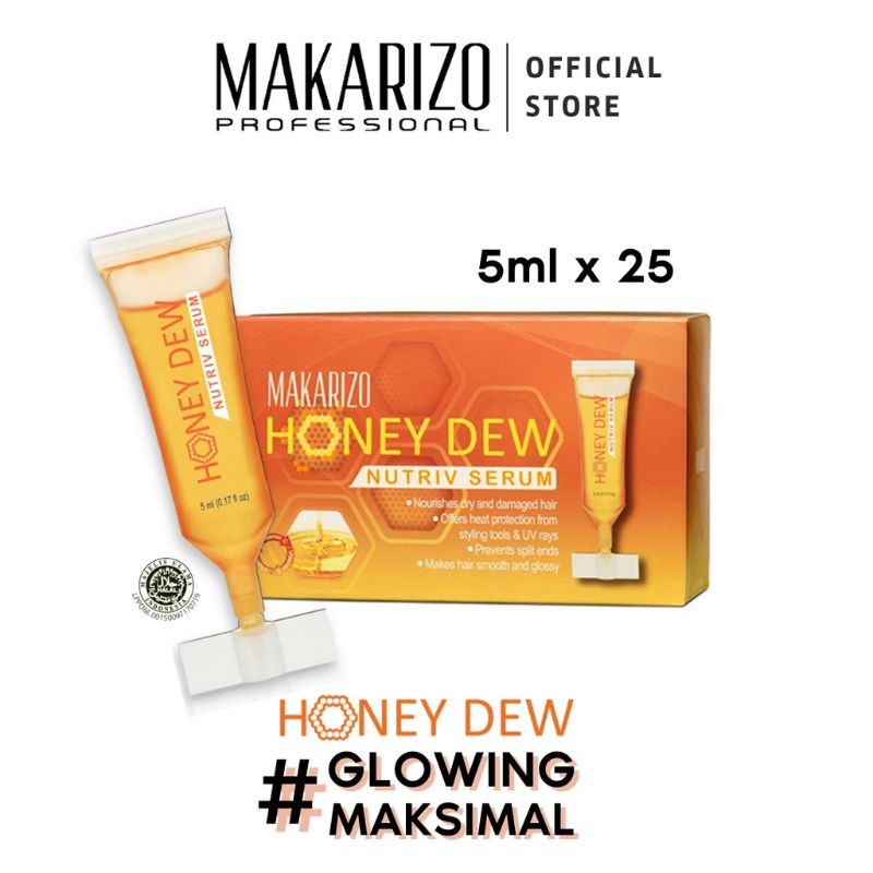 Makarizo Honey Dew Nutriv Serum 5 ml / Serum Rambut