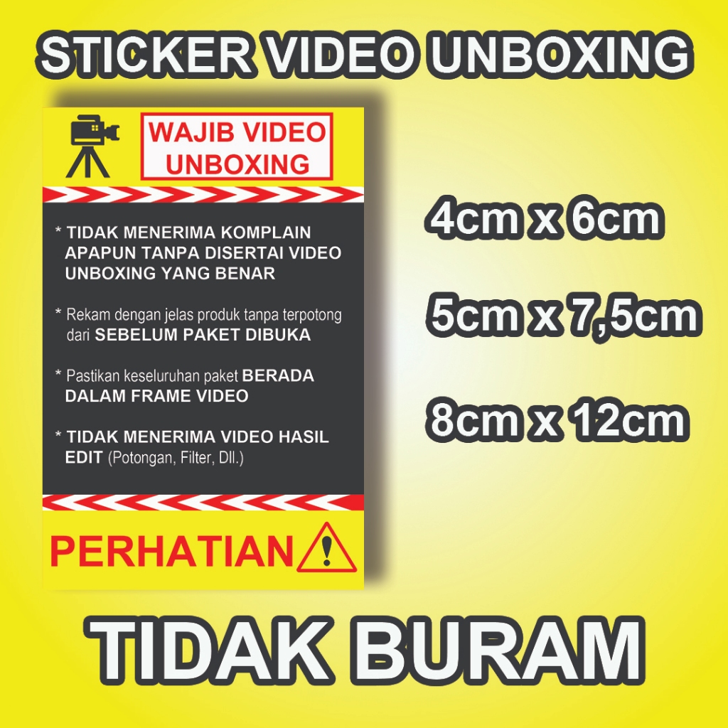 

Sticker Wajib Unboxing Video