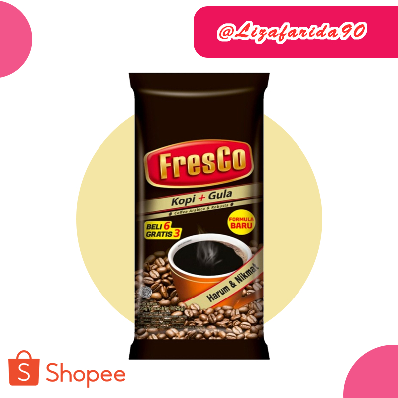 

Fresco kopi + gula 9 gr