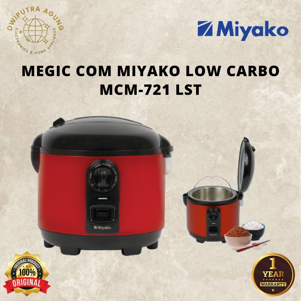MEGICCOM MIYAKO / RICE COOKER LOW CARBO MCM721 LST / MCM 721 / MCM-721