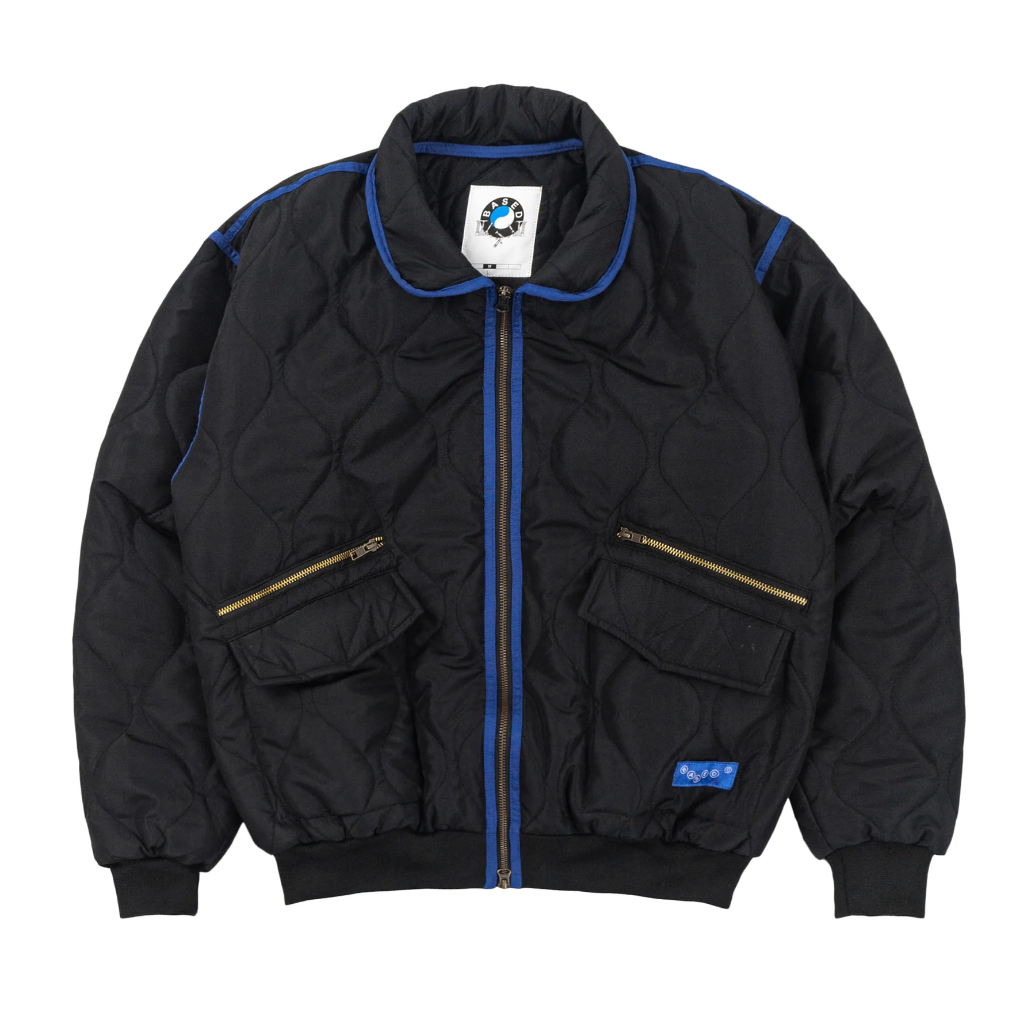 BASED CLUB INFLUX QUILTED BLACK JACKET
