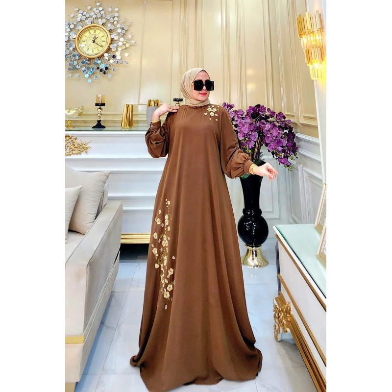WAN ARSYAKAYLA Rania dress only by arsyakayla gamis cantik dewasa premium gamis bordir mewah