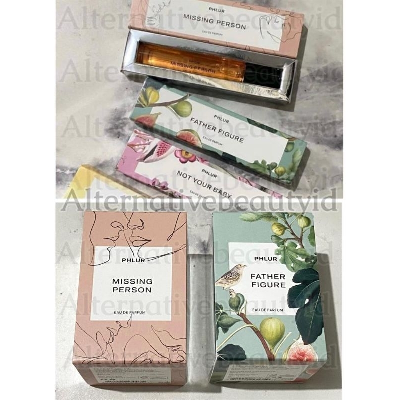PHLUR EDP FULL SIZE 50ML, TRAVEL SPRAY 7ML, & TRAVEL SPRAY 9.5ML - Missing Person Father Figure Vani