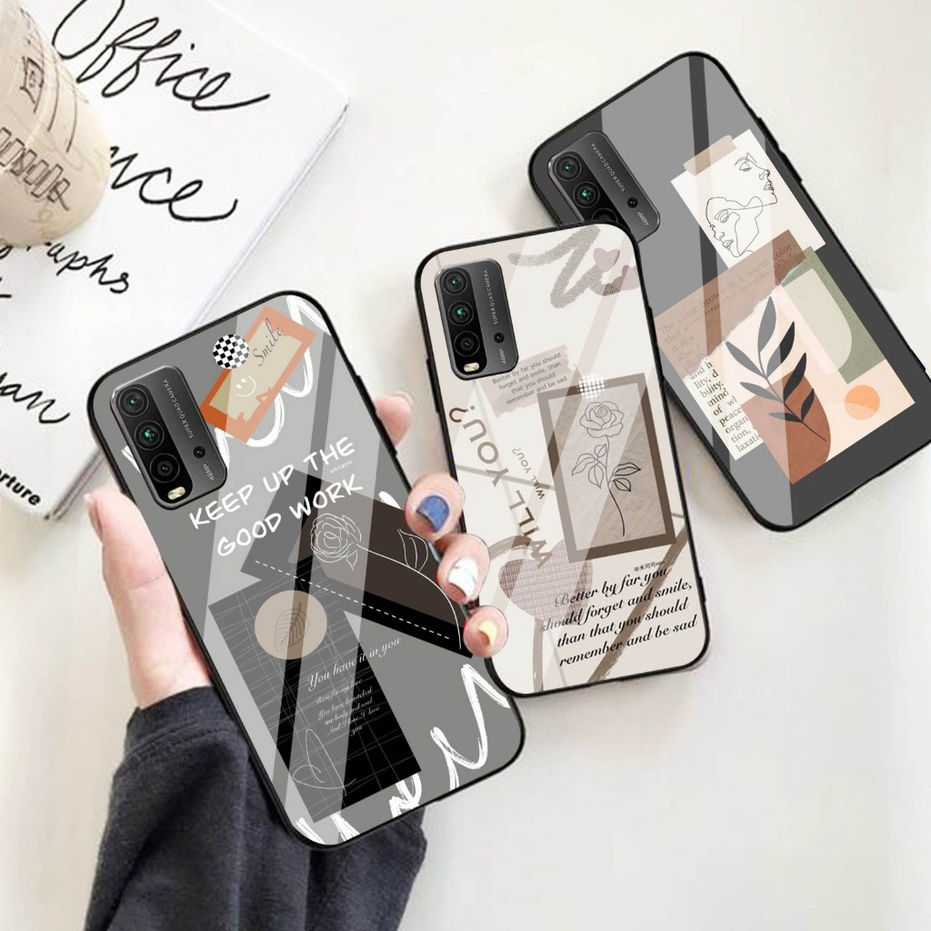 Case Kaca  Xiaomi Redmi 9T - Kesing Hp  Xiaomi Redmi 9T - Case Kaca Kilau  Xiaomi Redmi 9T - Case Xi