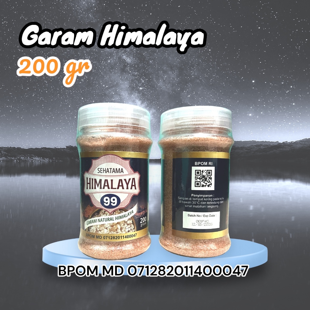 

Garam Himalaya / Himalayan Pink Salt Asli 200 gram BPOM