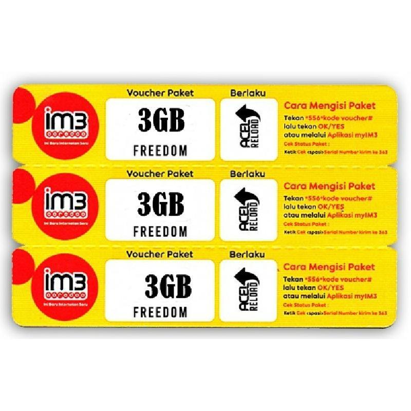 Vc INDOSAT FREEDOM INTERNET 3 GB ORI