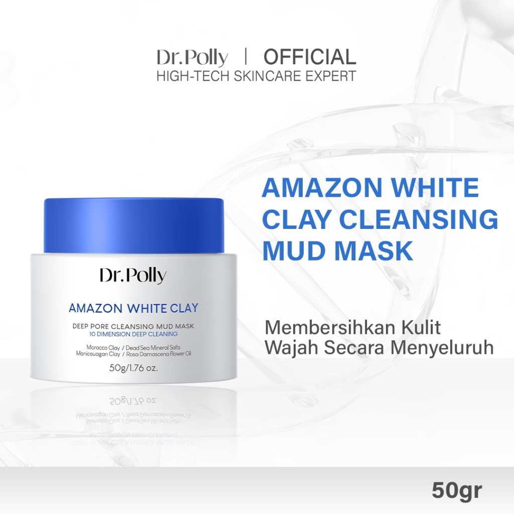 [BPOM] Dr.Polly Amazon White Clay Deep Pore Cleansing Mud Mask 50g cleansing pore mud mask cleansing