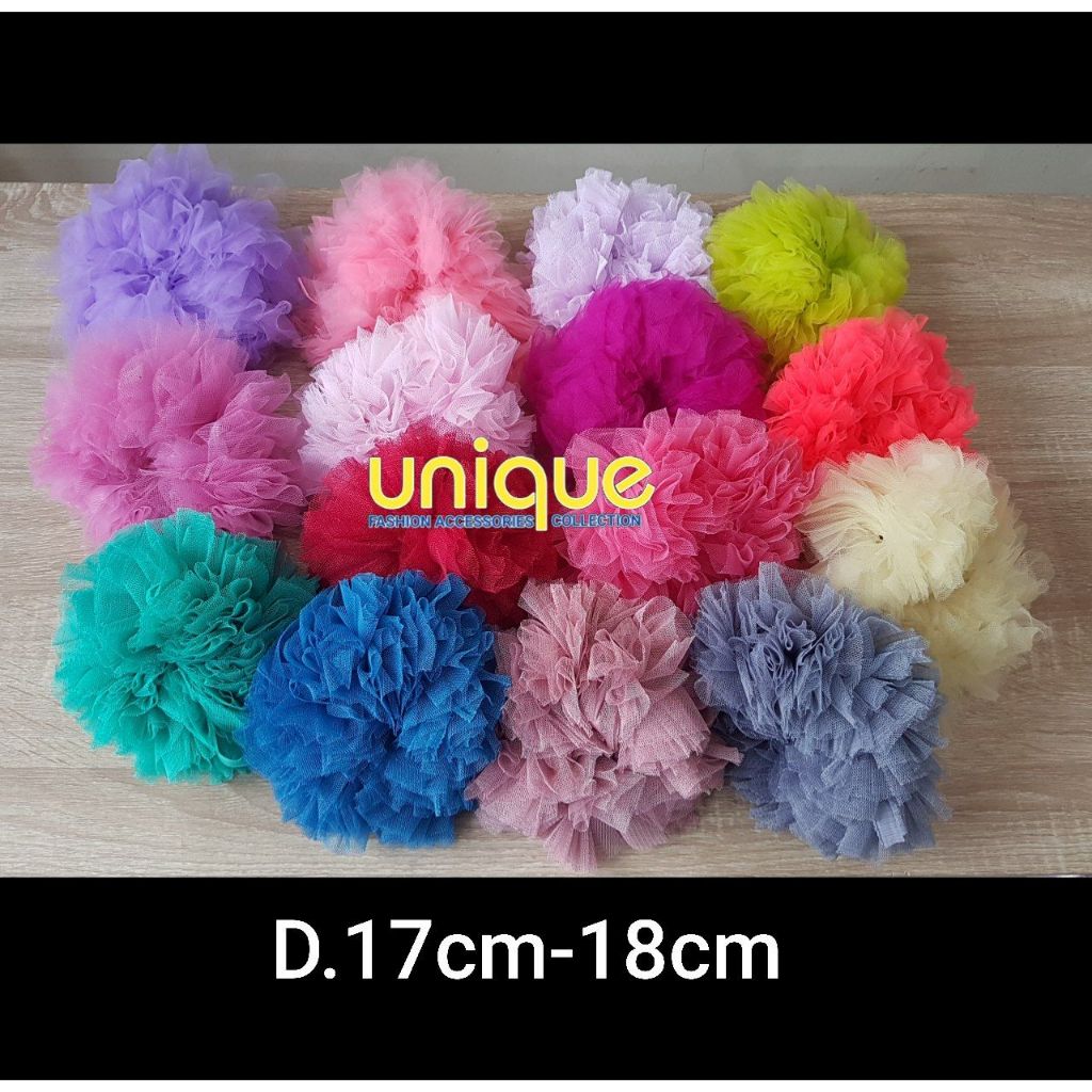 CEMOL HIJAB ANTI PUSING / SCRUNCHIE TILE HALUS UKURAN JUMBO