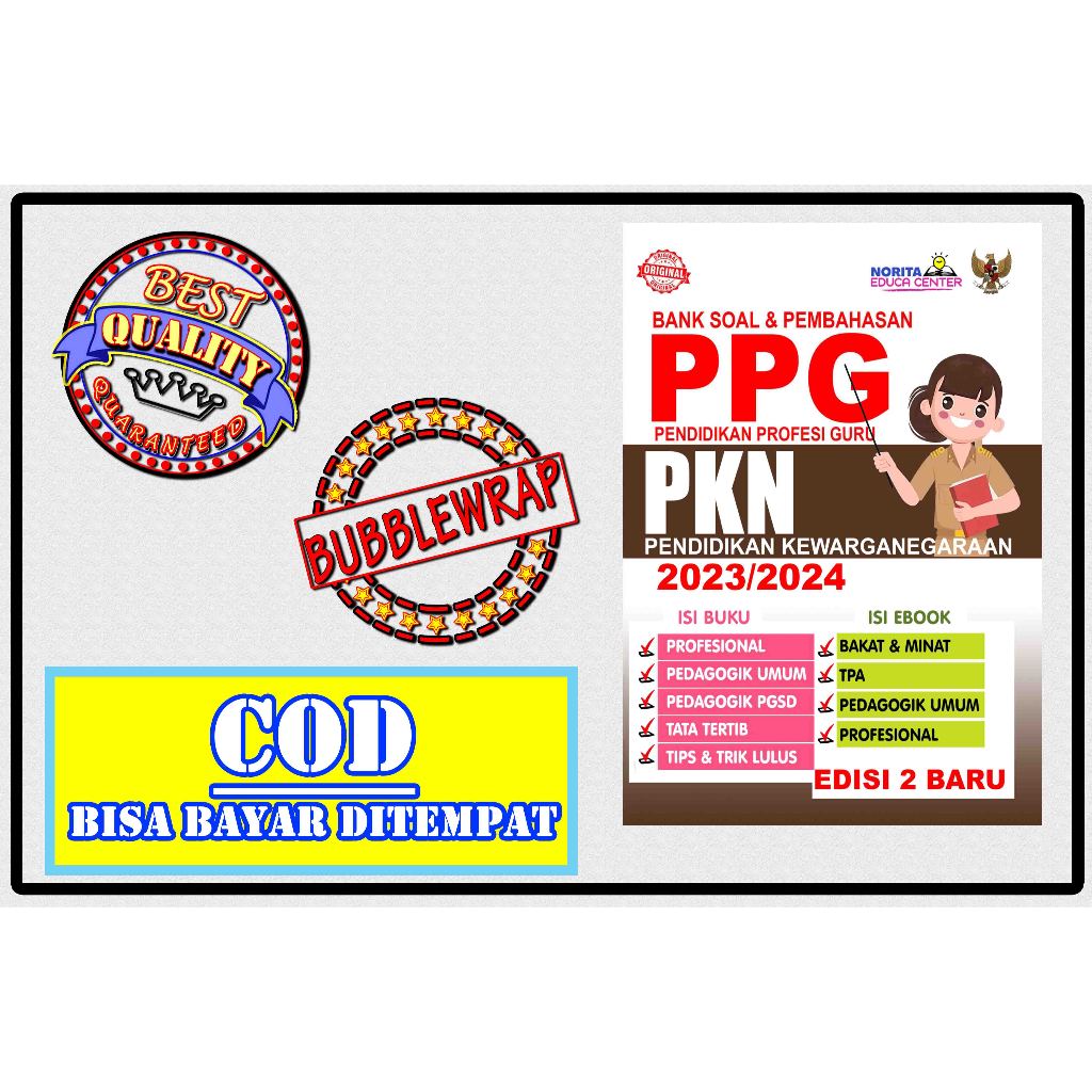 

BUKU BANK SOAL DAN PEMBAHASAN PPG FORMASI GURU PKN