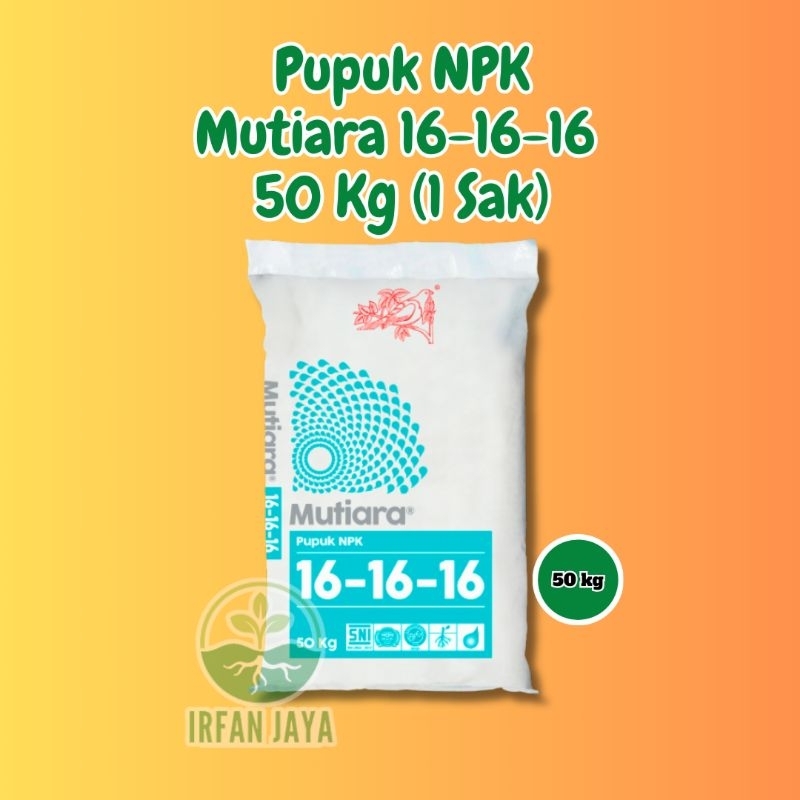 Pupuk NPK Mutiara 16-16-16 50 kg / 1 sak
