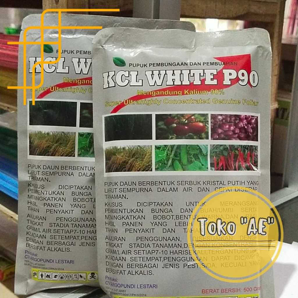 Pupuk KCL White P90 - 500 gr