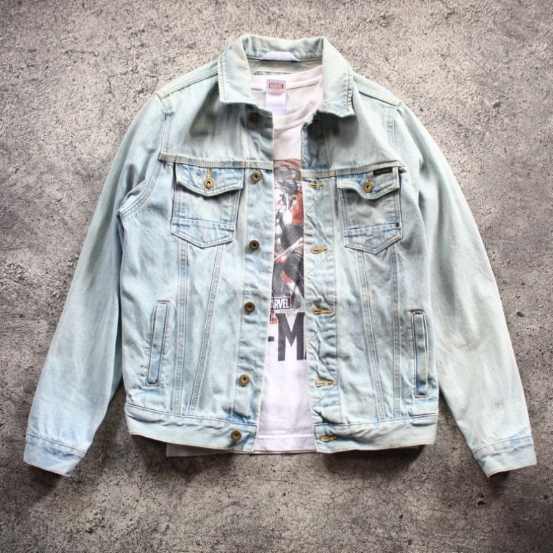 Preloved jacket zara man trucker jeans